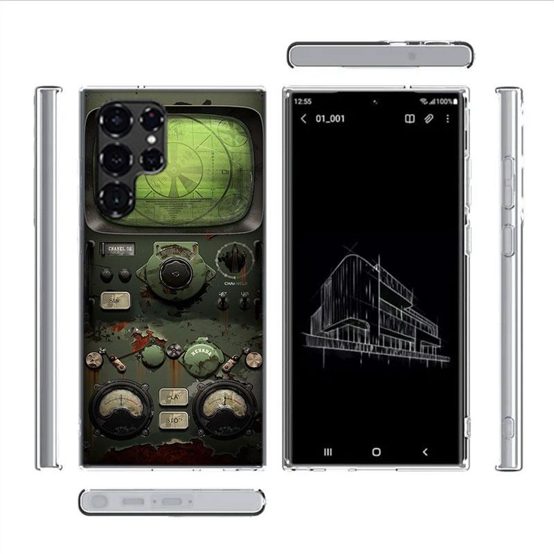 Radar Numerical Control Data Capa Phone Case For Samsung S26 Ultra S25 Edge Galaxy S23 S21 S20 S24 FE S22 S10 Plus Cover Clear T