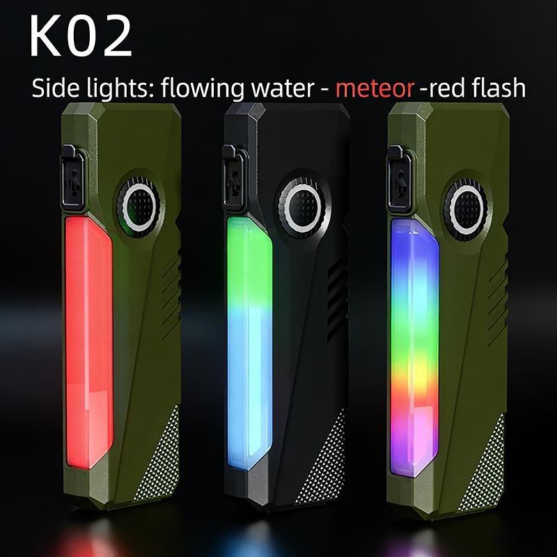 Мини-фонарик USB с подзарядкой, Рабочий фонарь COB LED с магнитом, Водонепроницаемый портативный фонарь для кемпинга на открытом воздухе, ремонта