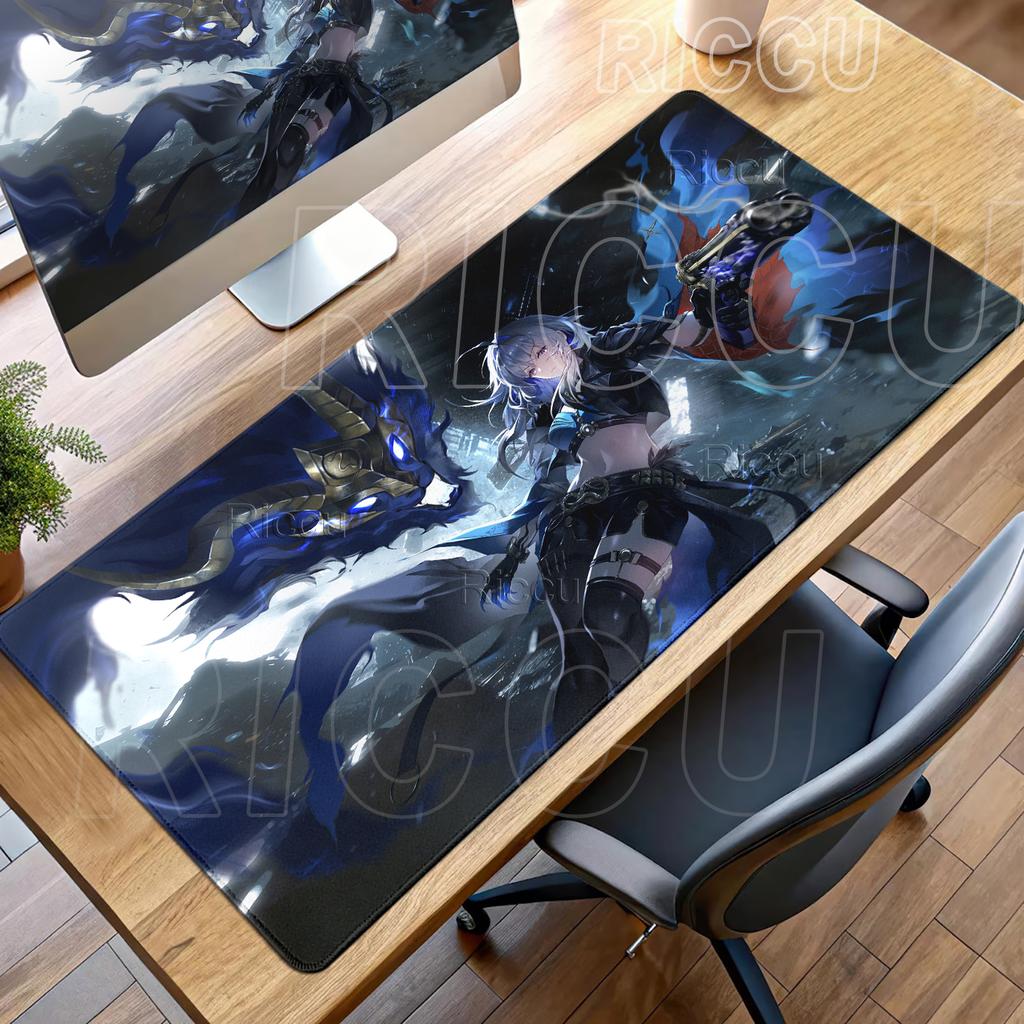Wuthering Waves Mouse Pads Galbrena Anime Girl Non-slip Rubber Mat Gamer Balance Computer Keyboard Protection Anti-slip Tablemat