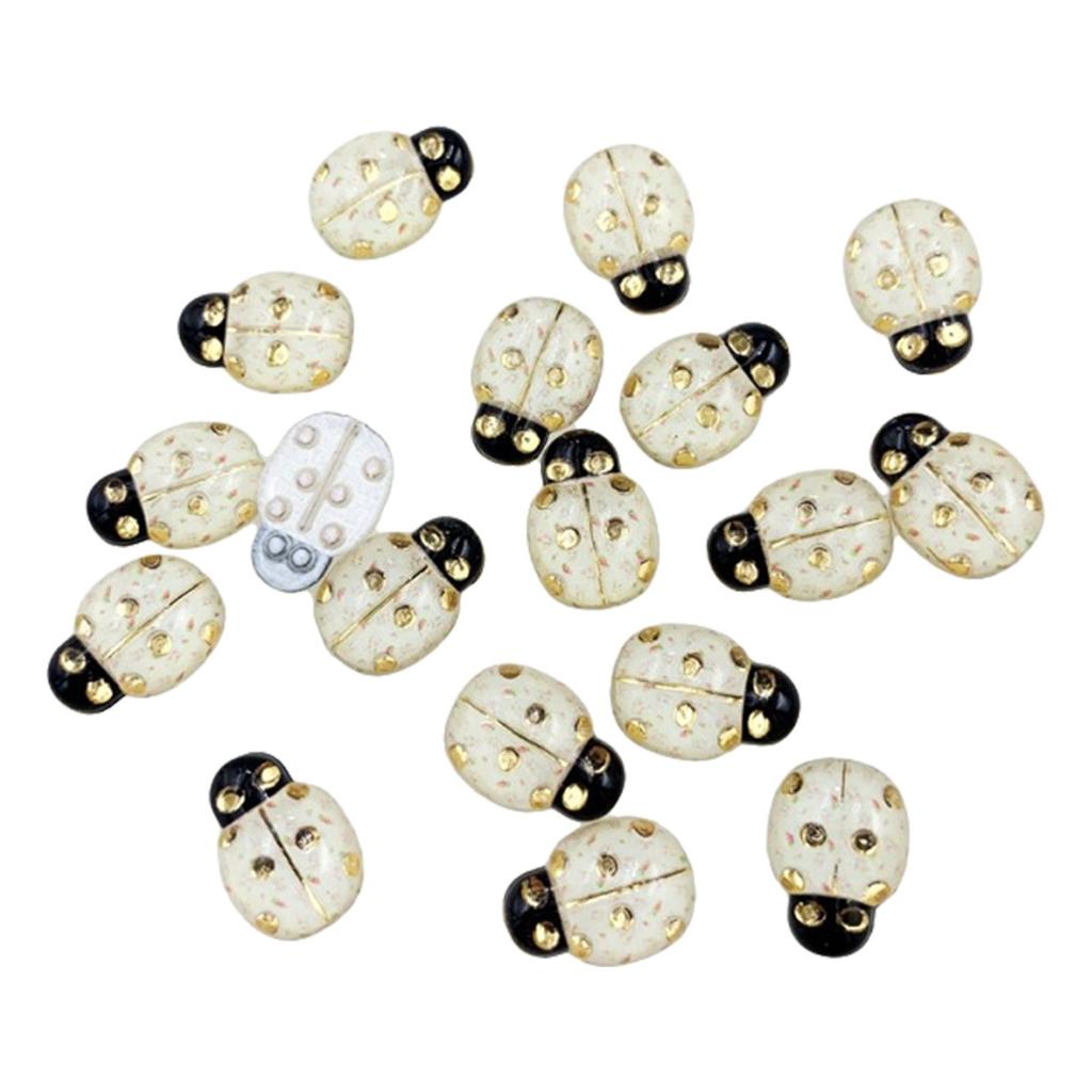 50 шт. жуки с плоской задней частью декоративные акриловые скрапбукинг домашние цветочные декоративные украшения своими руками для скрапбукинга