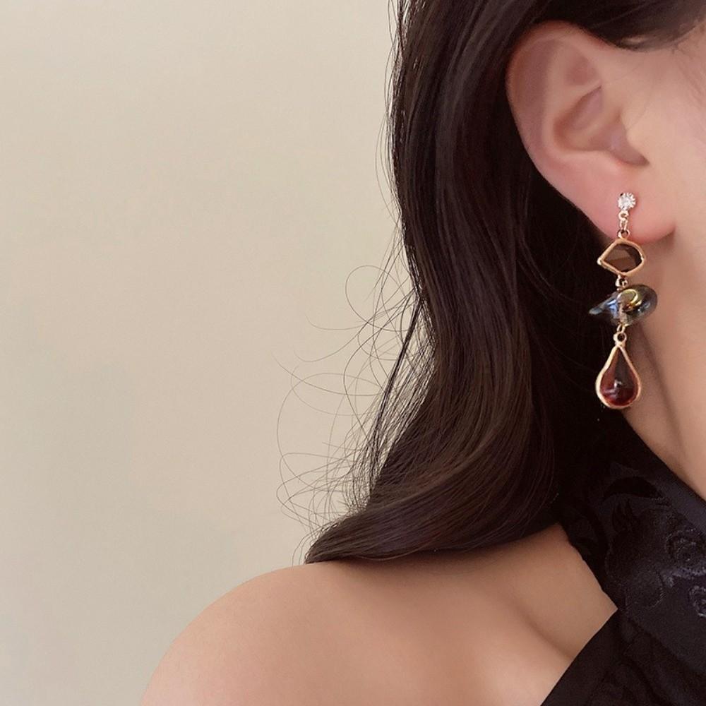 Charm Drop Dangle Earrings Elegant Vintage Earrings New Asymmetric Earrings  Wedding