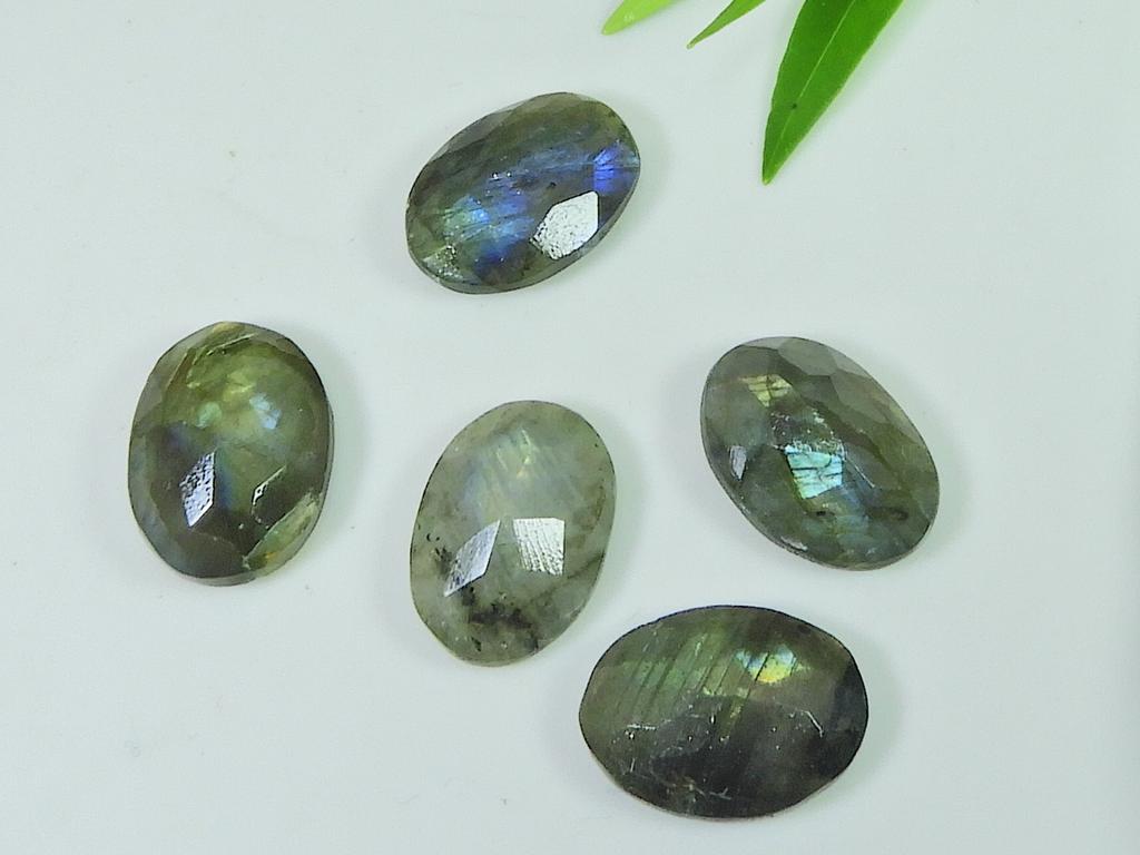 12X17MM натуральный лабрадорит огранка шахматная овальная кабошон драгоценный камень 5 шт лот LM-1207