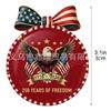 Acrylic Flat Ornament 250th Anniversary Pendant Christmas Tree Car Decor Modern Minimalist Hanging Decoration