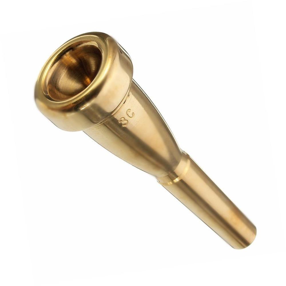 Luxury Gold Silver Trumpet Mouthpiece 3C 5C 7C, Professional Grade For Rich Best Sound, Advanced Player Gift,