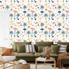 Summer wallpaper white, cream and light gray for living room and bedroom 50x1000