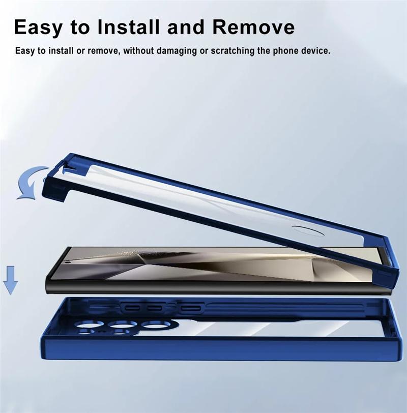 Противоударный прозрачный защитный чехол для Samsung Galaxy S24 Ultra Plus A55 A35 A25 A15 A05 A05S 5G 4G Мягкий защитный чехол из ТПУ для всего тела