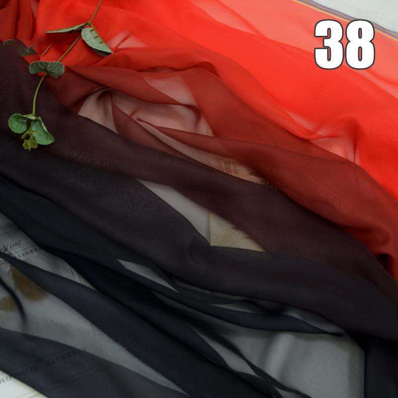 1/2/3M Ткань Шифон с Градиентом Органза Тюль Для DIY Платья Ханьфу Сценического Костюма Свадебной Вечеринки Декор Швейные Поделки