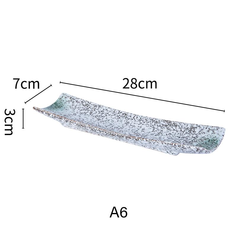 Японская кухня Столовые приборы для сашими Керамическое холодное блюдо Сайра Суши Сервировочная тарелка Угорь Сашими Тарелка для десерта Поднос для закусок