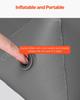 Bed Bumper for Toddlers 52-inch Inflatable Bed Guard Rail with Safety Flap