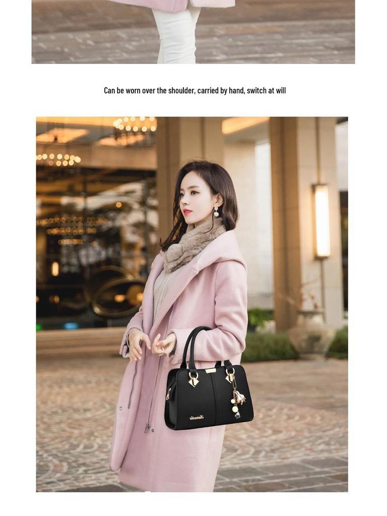 Шикарная женская сумка через плечо в европейском и американском стиле - Элегантная и универсальная для всех случаев