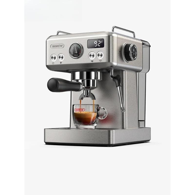HiBREW 20Bar Semi-Automatic Espresso & Cappuccino Machine - Temp Adjustable, 58mm Portafilter, Metal Case
