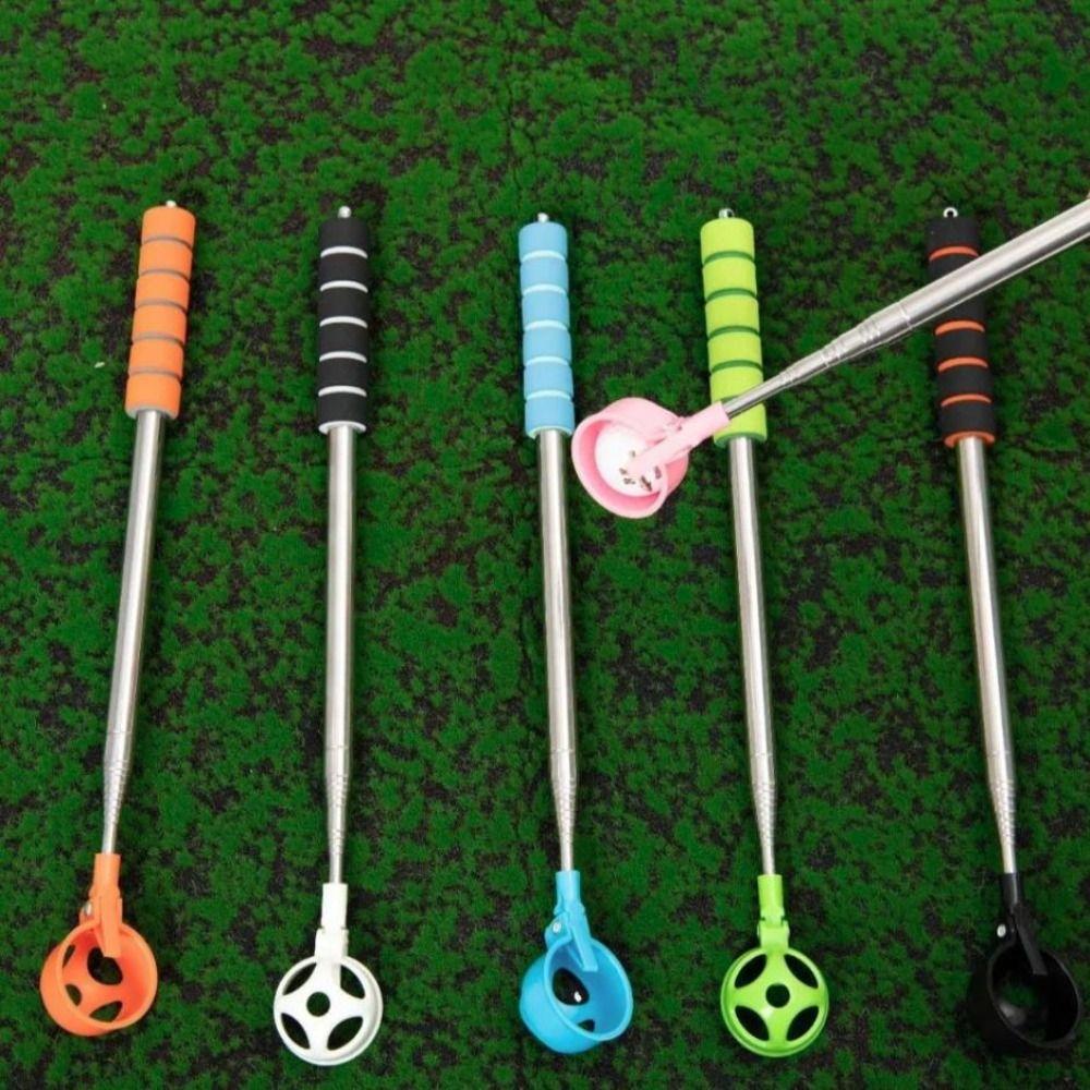Two-Sided Golf Ball Pick Up Tool Adjustable Stainless Ball Grabber  Water
