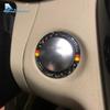 For Mercedes Benz C Class W205 C180 C200 E Class W212 GLC X253 Real Carbon Fiber Sticker Car Engine Start Ring Cover Accessories