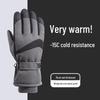 Men's and Women's Winter Ski Gloves - Thick Velvet, Warm, Windproof, Waterproof, Touchscreen Compatible for Riding and Motorcycle Use