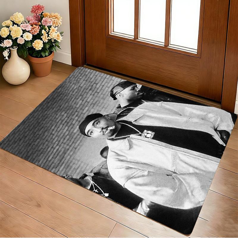 Rapper Portrait Living Room Non-Slip Area Rug Soft Carpet for Bedroom Game Playroom Sofa Office Home Decor Doormat Christmas Gift C9211227