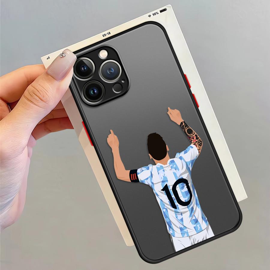 Футбольный Номер 7 10 Чехол Задняя Крышка для Телефона для iPhone 17 Pro Max 12 16 Plus Air 11 15 7 8 SE XS XR 14 13 Mini