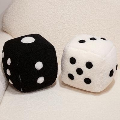 Нетоксичная подушка-кубик 25 см, мягкая плюшевая игрушка, реквизит для игры в кости, сравнение размеров, забавный подарок для вечеринки