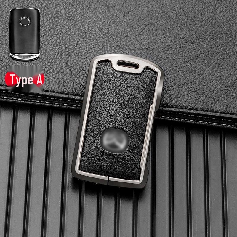 Разноцветный металлический чехол с полной защитой для ключа для Mazda CX-30, CX-5, Axela 2021+