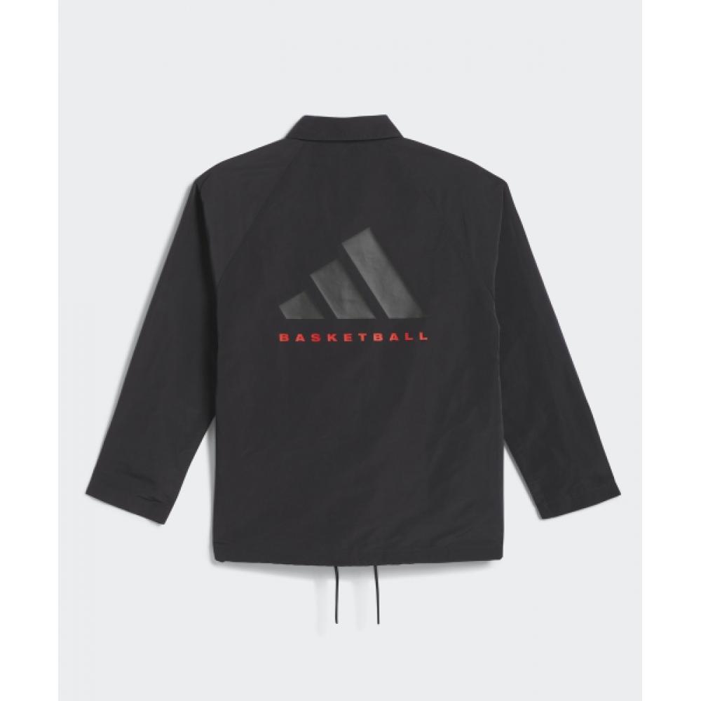 Adidas Basketball Coach Jacket   Black Iw5641