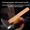 Carbon Steel Forging Iron Hammer Blacksmith Wooden Handle Hammer Blacksmith Flat Mouth Head Hand Tools Manual Multi Purpose