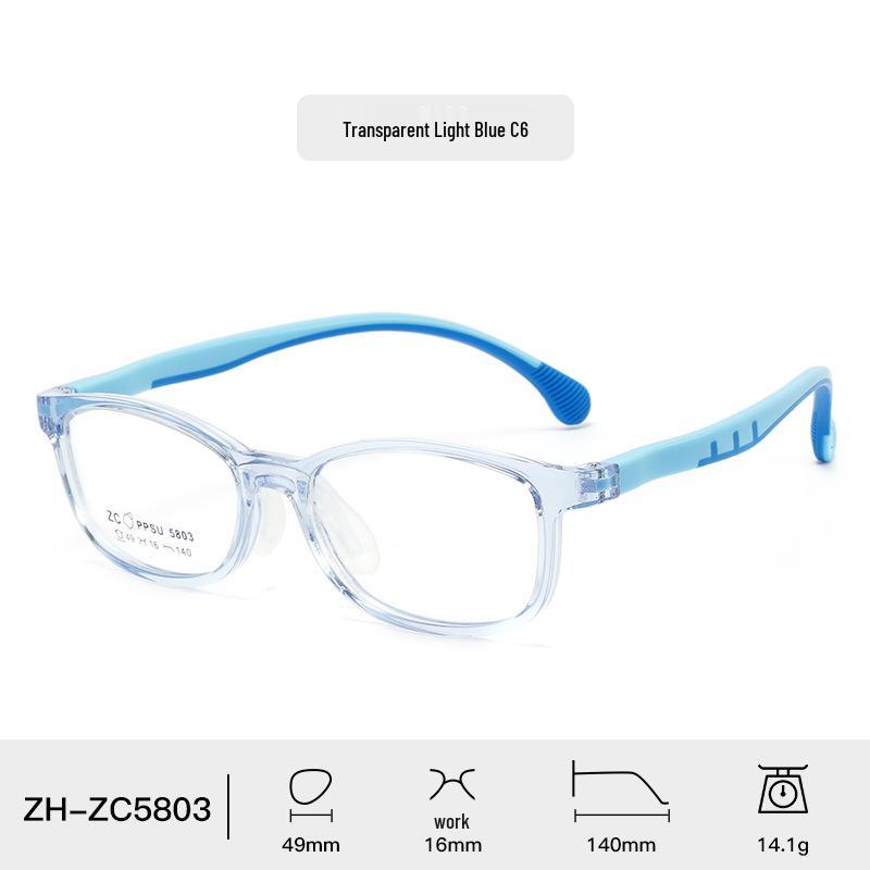 Comfortable Soft Silicone Nose Pads PPSU Eyeglass Frames for Kids, Men, Women – Myopia-Compatible