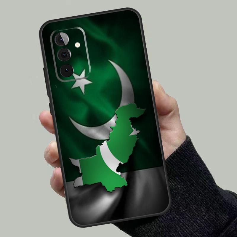 Чехол-баннер с флагом Пакистана для Samsung Galaxy A55 A35 A15 A52 A32 A12 A16 A26 A36 A56 A53 A33 A13 A14 A34 A54 A17