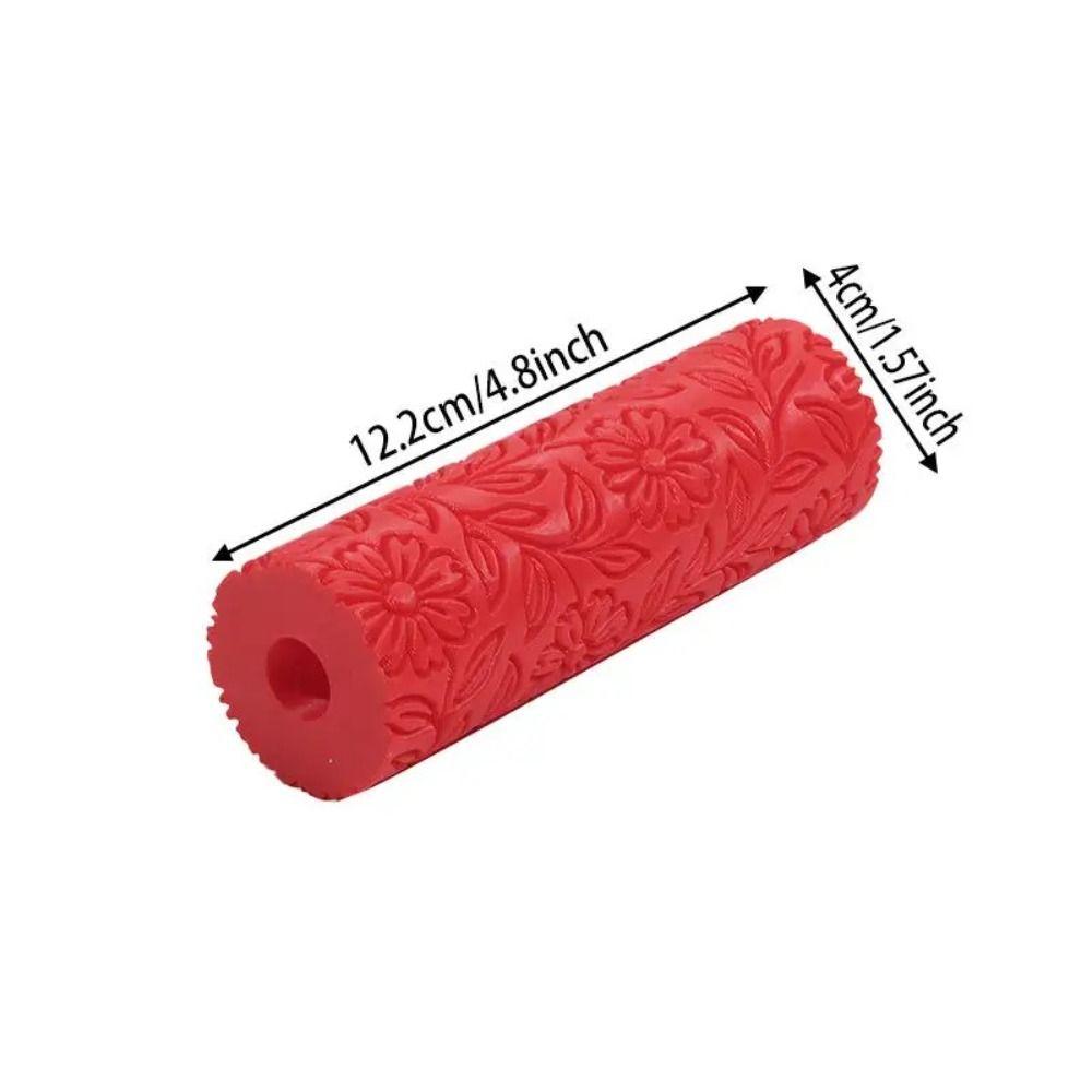 Daisy Flower Pattern Clay Roller Versatile Reliefs Tool Creative Embossed Rod  Art Craft