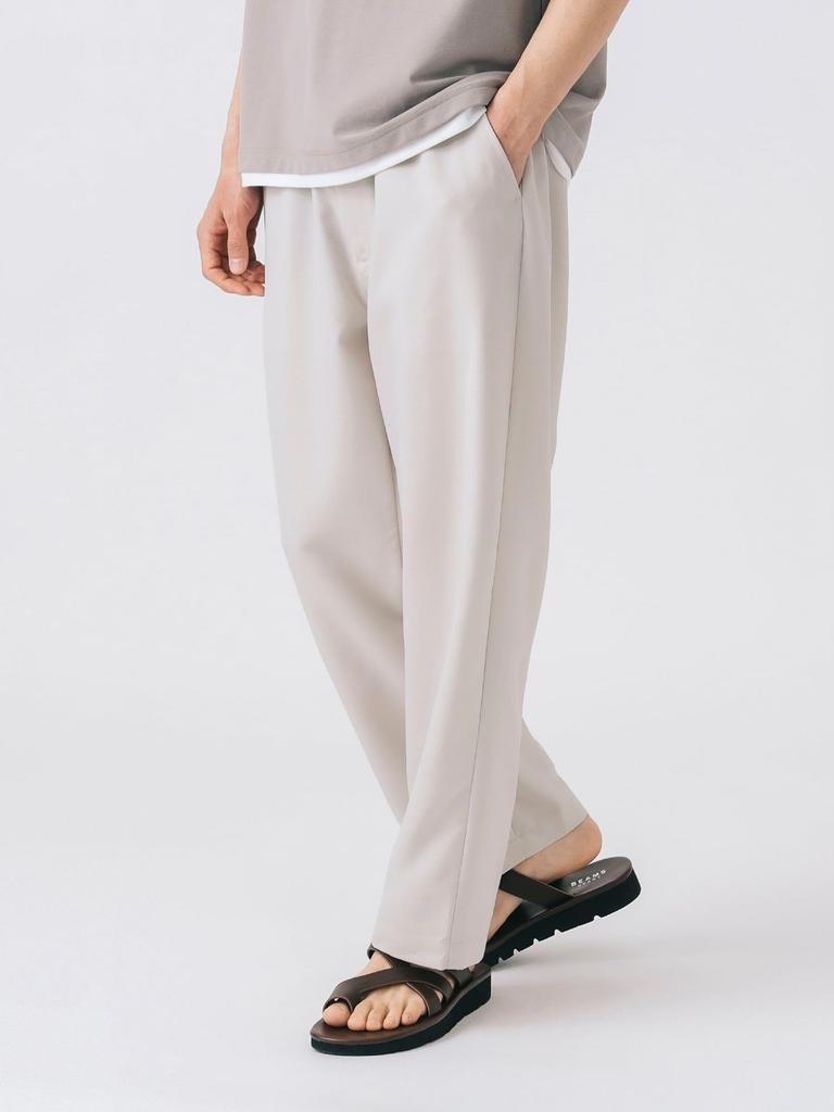 Beams Heart Men's Moisture-Wicking, Quick-Drying Ankle-Wide Easy Pants, Natural, Size S, 42230106147