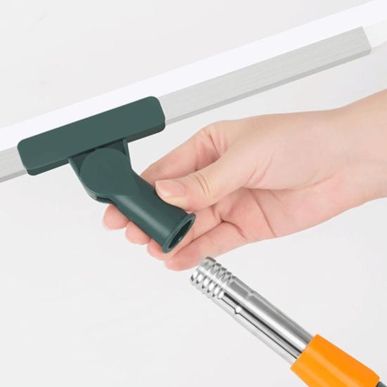 Yousheng Silicone Floor Scraper Stainless Steel Retractable Handle Bathroom Wiper Broom Tile Floor Cleaning Tools
