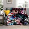 Anime Slayer Adventure  Blanket Flannel Blanket for bed, sofa, Camping, Hiking, Picnic Essentials, gift for family Fan gifts