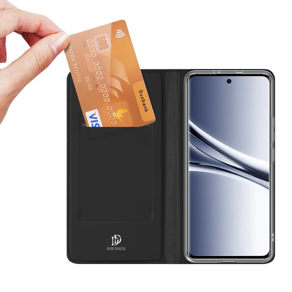 Для Xiaomi Poco M8 5G/Redmi Note 15 5G (Глобальный)/15 4G (Глобальный) Чехол DUX DUCIS серии Skin Pro из кожи с подставкой и держателем для карт