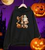 Happy Halloween Creative Bow Ghost Design Hoodies Men Pocket Autumn Hoody Casual Fleece Streetwear Oversized All-Match Pullovers