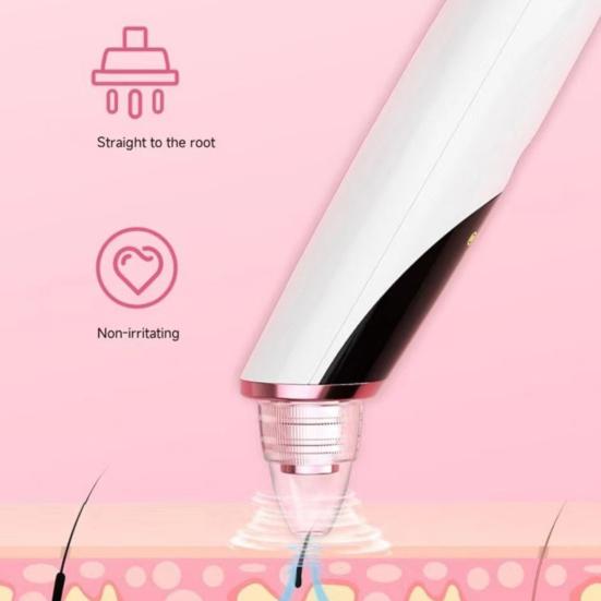 Электрический прибор для удаления черных точек, портативный вакуумный инструмент для удаления черных точек с 5 всасывающими головками, 3 режима регулировки, подарок для женщин и девочек