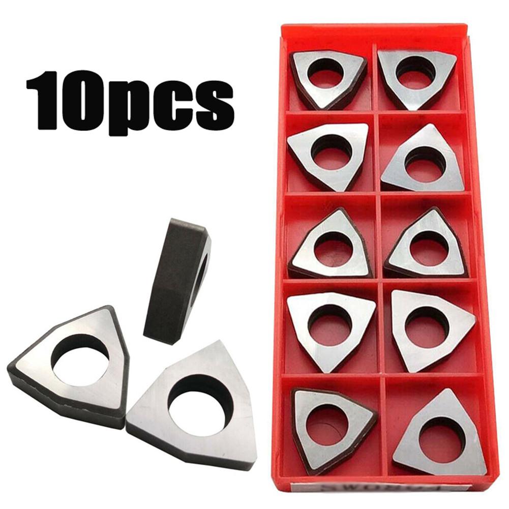 Shims Carbide Inserts Boring Carbide Holder Insert MW0804 Replacement Tool Trigon Turning 10Pc/set For WNMG0804