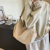 Large Capacity Women's Tote Bag Solid Color Shoulder Crossbody Bag Dumpling Bag