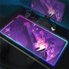 RGB Аниме Коврик для стола Genshin Impact Большой 900x400 мм Коврик для мыши Ковер Компьютерный Ноутбук Игровые Периферийные Аксессуары Коврик для мыши Durin