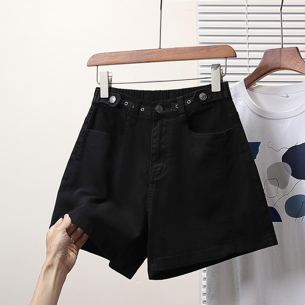 DIMANAF 2025 Plus Size Jeans Elegant Short Pants Women Oversize Loose Casual Cotton Denim Female Casual Pants