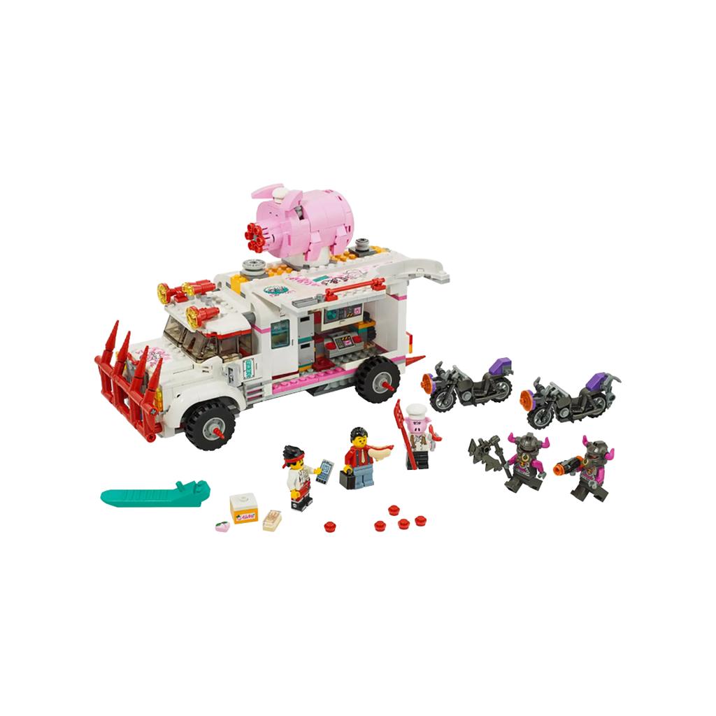 Lego Monkie Kid Грузовик с едой Свинюшки