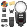 Authorized Godox Camera Flash Speedlight for 76Ws TTL 500 Full Power Seconds Recycle 10 Level LED Modeling Lamp Pro [Godox Agent] V1Pro-S Sony, 2.4G