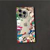 Прозрачный квадратный чехол-накладка для iPhone 13 11 14 Pro Max 16 ProMax 15 Plus 12 Защита от кислорода, Чехол с рисунком Крэйона Шин-чана