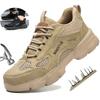 Breathable Safety Shoes Men Women Steel Toe Work Boots Indestructible Working Sneaker Puncture Proof Safety Work Boots Security