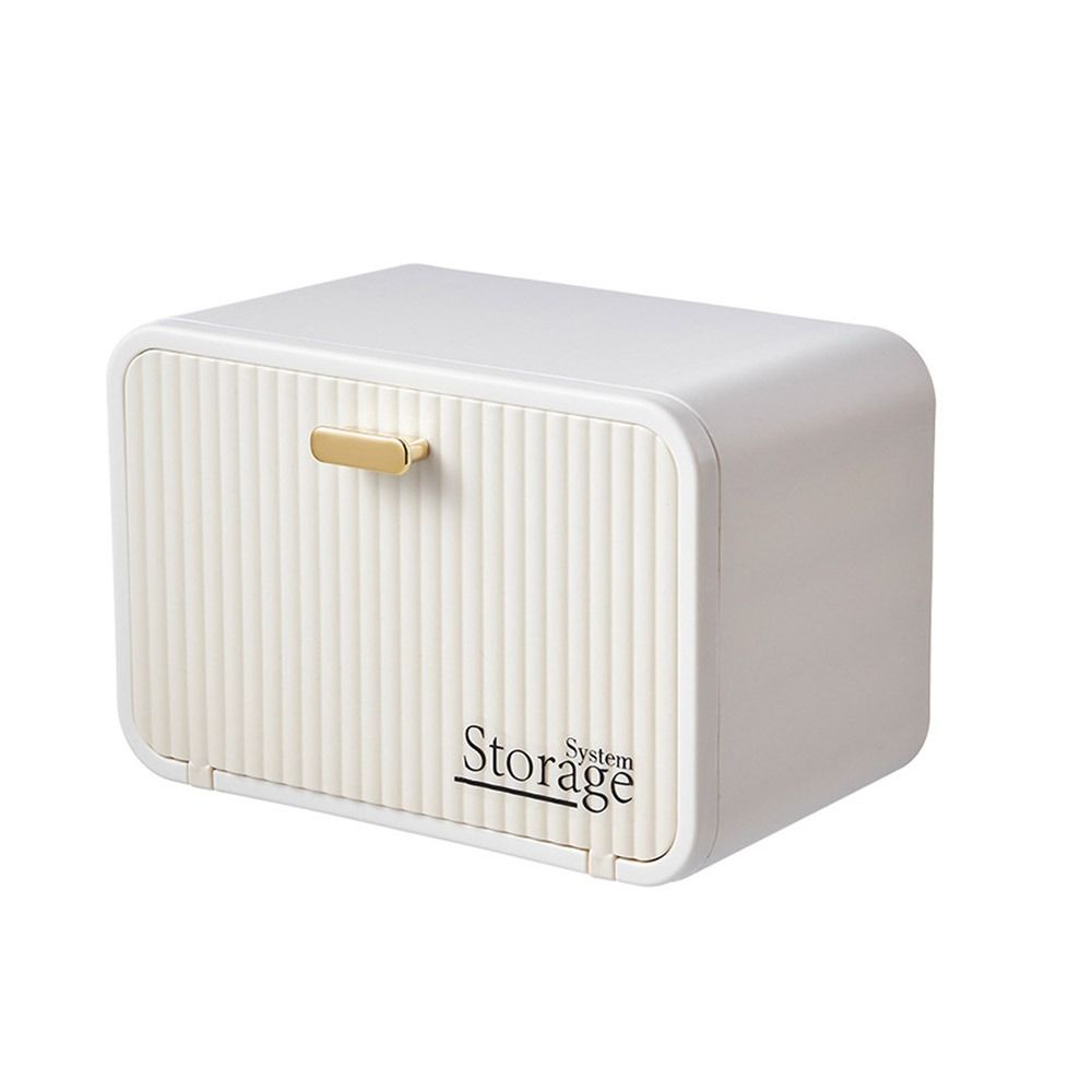 Plastic Facial Towel Storage Box Wall Mounted Large Capacity Facial Tissue Storage Rack Dustproof Waterproof