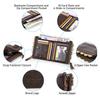 CONTACT'S Genuine Leather Vintage Wallet Men Short Coin Purse Unisex Small Wallets High Quality Designer