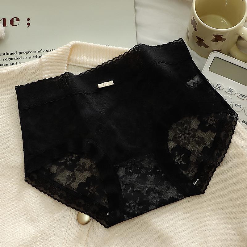 Women's French Mesh Lace Jacquard Panties - Breathable, Comfortable Spring/Summer Triangle Shorts
