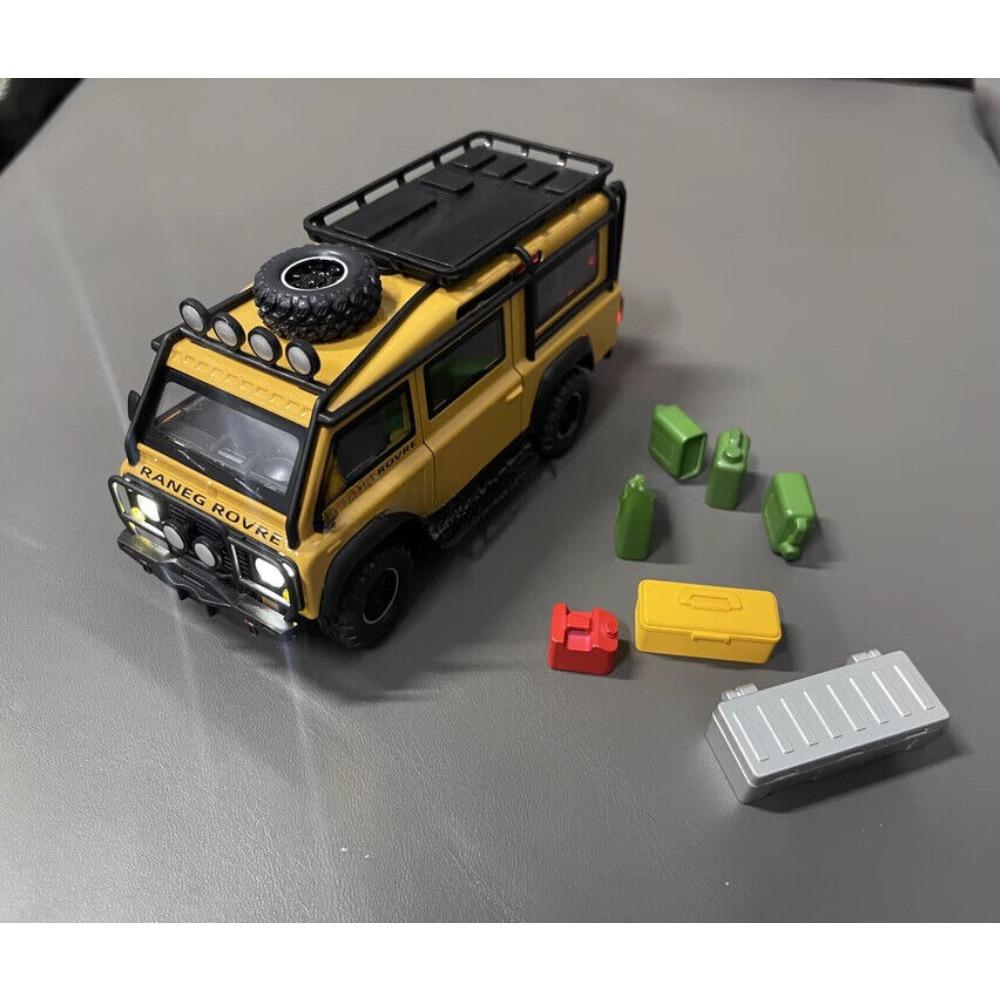 1/32 литой автомобиль для Land Rover Defender Van модель игрушечная машинка со звуком и светом