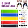 Yoga Resistance Rubber Band Fitness Elastic Band 0.3 To 1.1 Mm Gym Strength Training Pilates Latex Elastic Band Indoor Equipment
