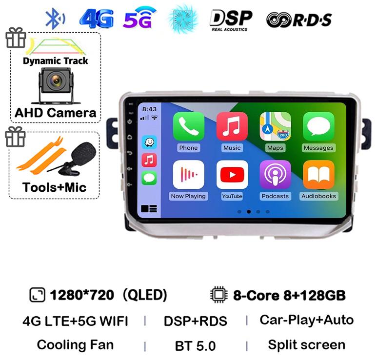 Android 14 Carplay Auto для Great Wall Haval H2 2014 2015 2016 2017 2018 Автомобильный Радио Мультимедиа Стерео Видео Плеер GPS Головное Устройство