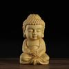 Wood Carving Buddha Statue of Tathagata Cultural and Handicraft Ornaments Wooden Carving Gift Home Desktop Decorations