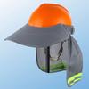 Summer Sun Shade Safety Hard Hat Neck Shield Helmet Sun Shade Reflective Stripe Cap Cover for Construction Worker