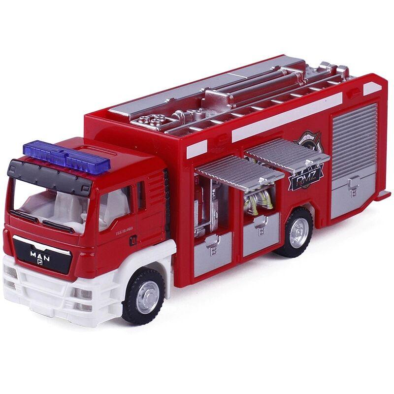 МУЖСКАЯ SCANIA Пожарная машина Бетономешалка Мусоровоз Симуляция Литая и Игрушечная машина RMZ city 1:64 Металлические Модели Машин Подарки Для Детей